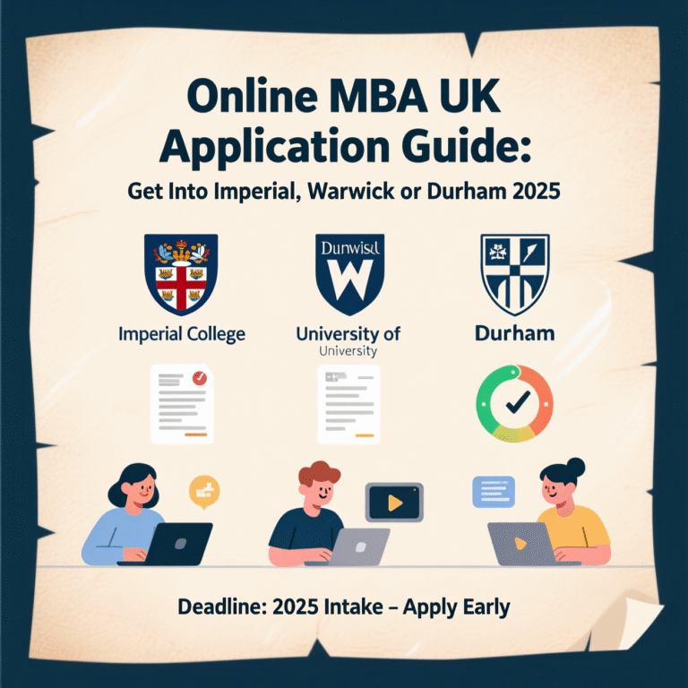 Online MBA UK Application Guide: Get Into Imperial, Warwick or Durham 2025