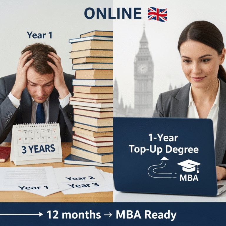 Complete Your 1-Year Top-Up Degree Online UK: Direct Path to Best MBA Programs 2025